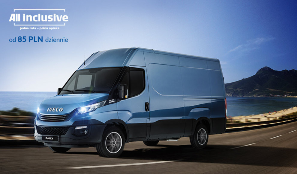 IVECO Daily Euro 6 w ofercie All Inclusive od 85 PLN* dziennie